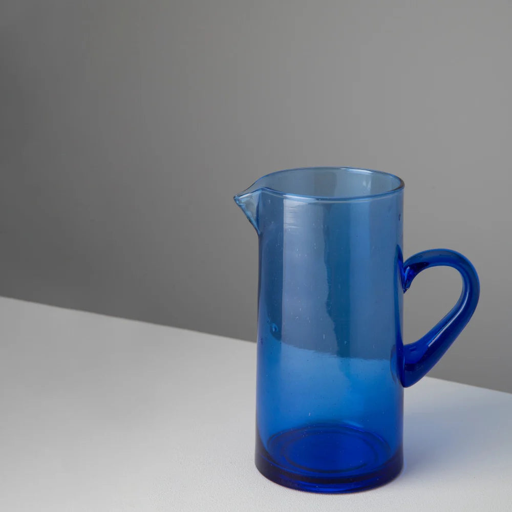 Hand-blown Jug - Blue