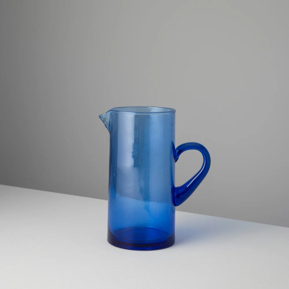Hand-blown Jug - Blue