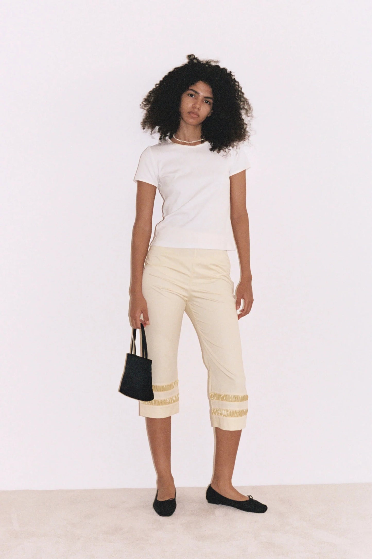 Alara Trousers in Light Yellow - Hai