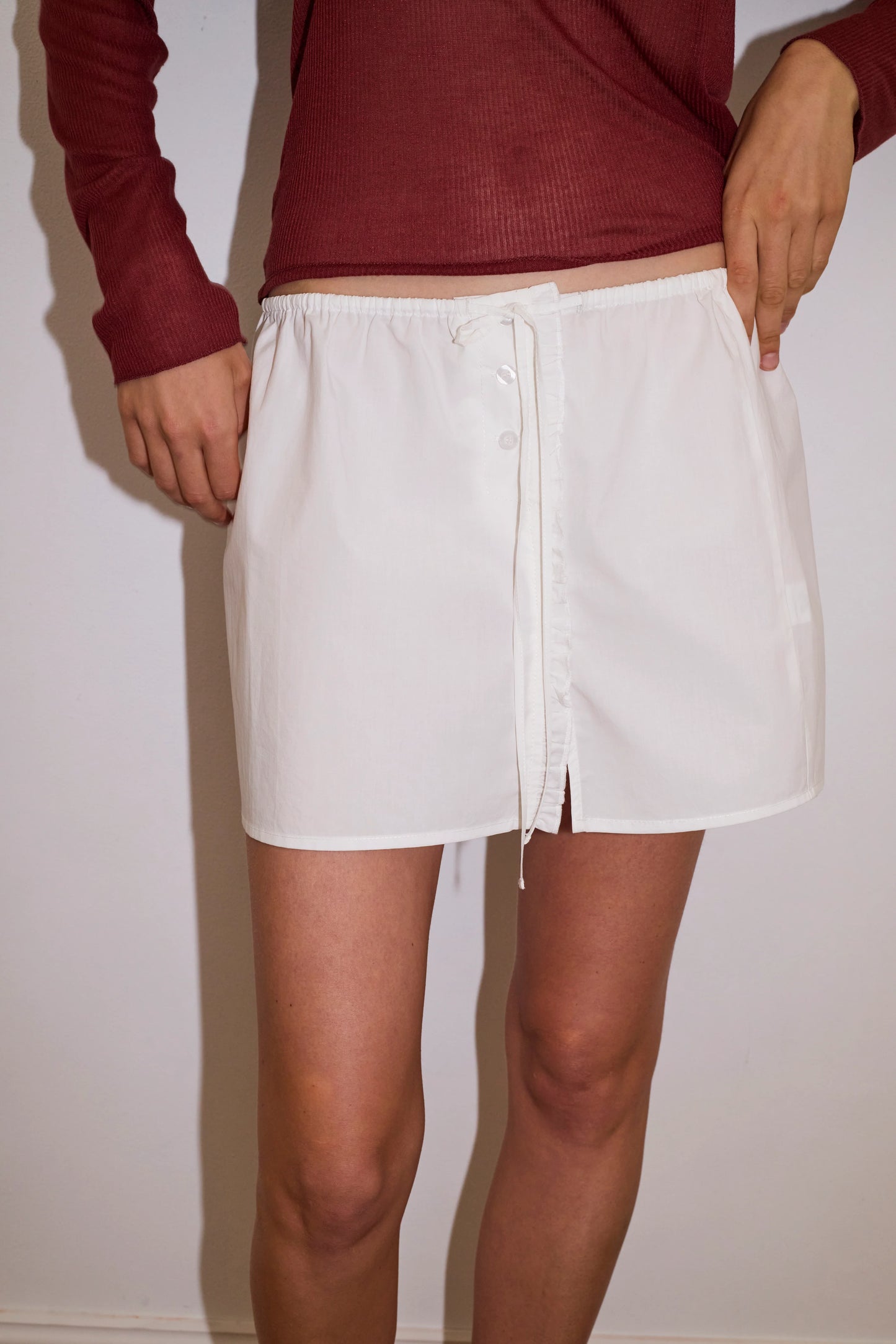 Ruffle Mini Skirt - Deiji Studios