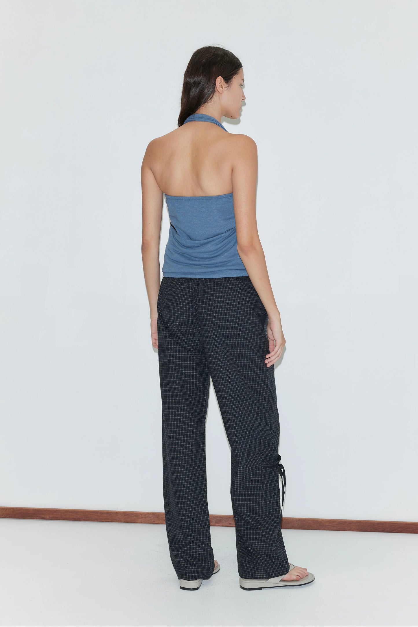 Grosgrain Pant, Mono Grid - Deiji Studios