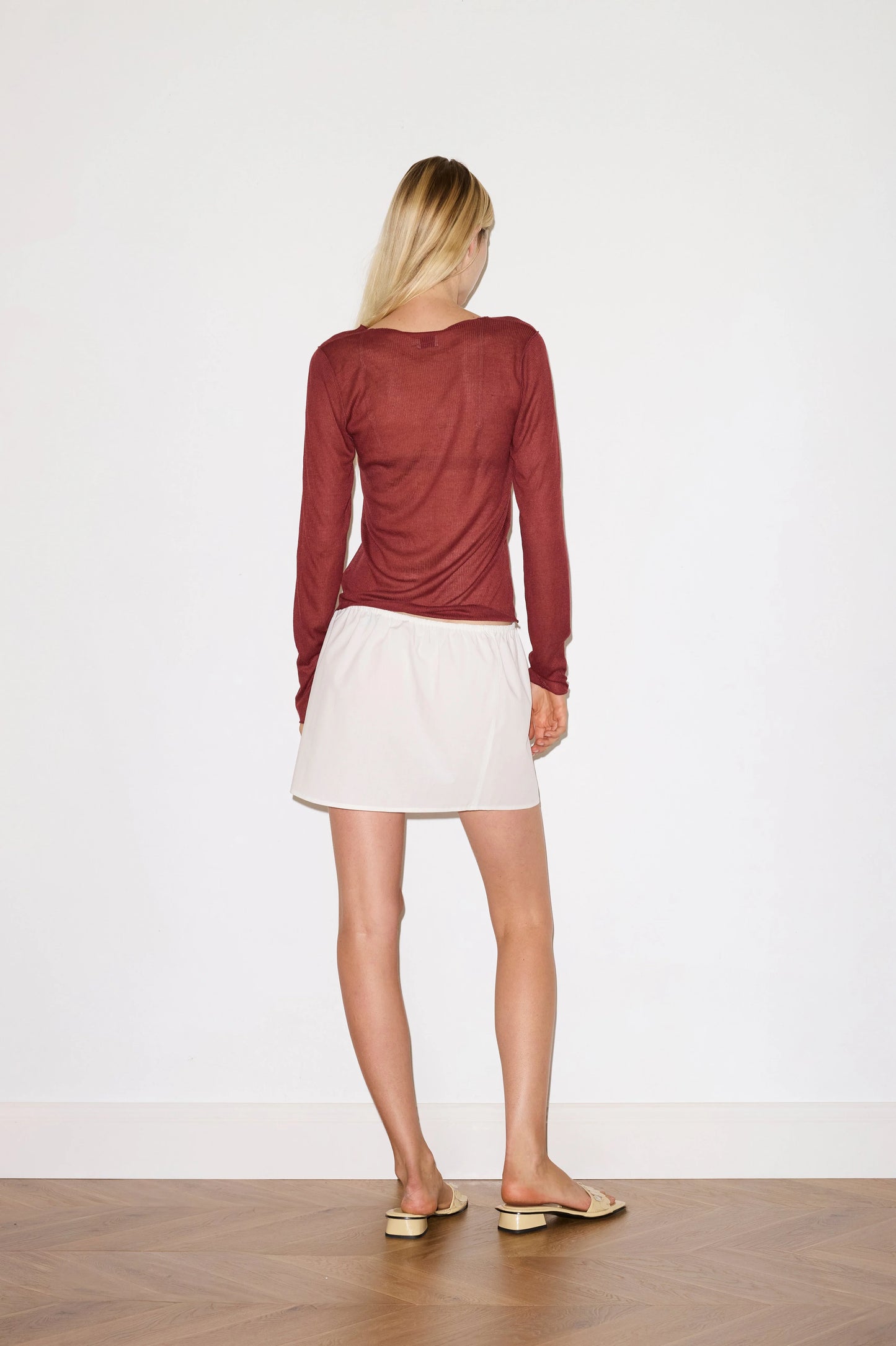 Ruffle Mini Skirt - Deiji Studios