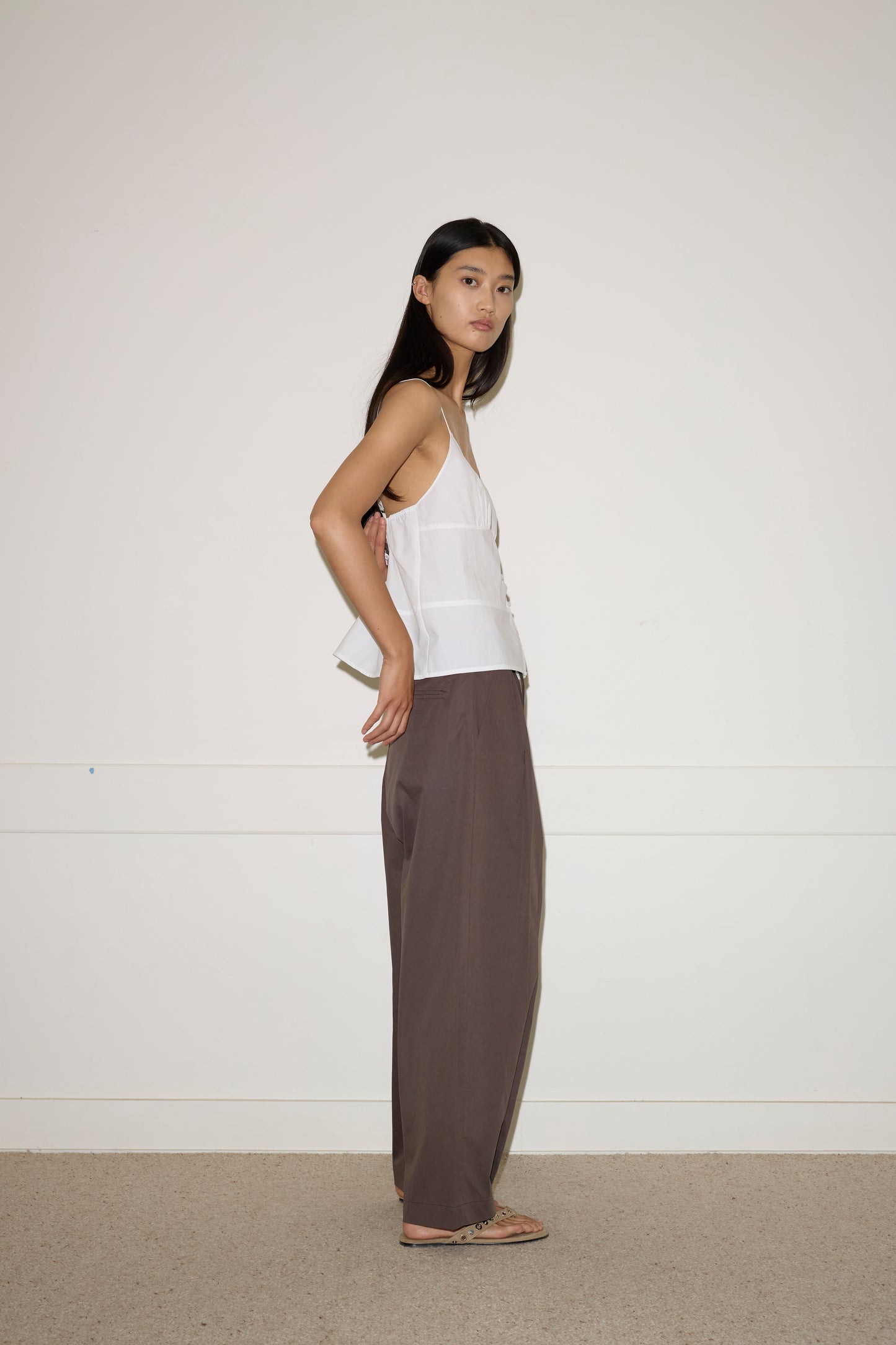 Turn Pant, Cocoa - Deiji Studios