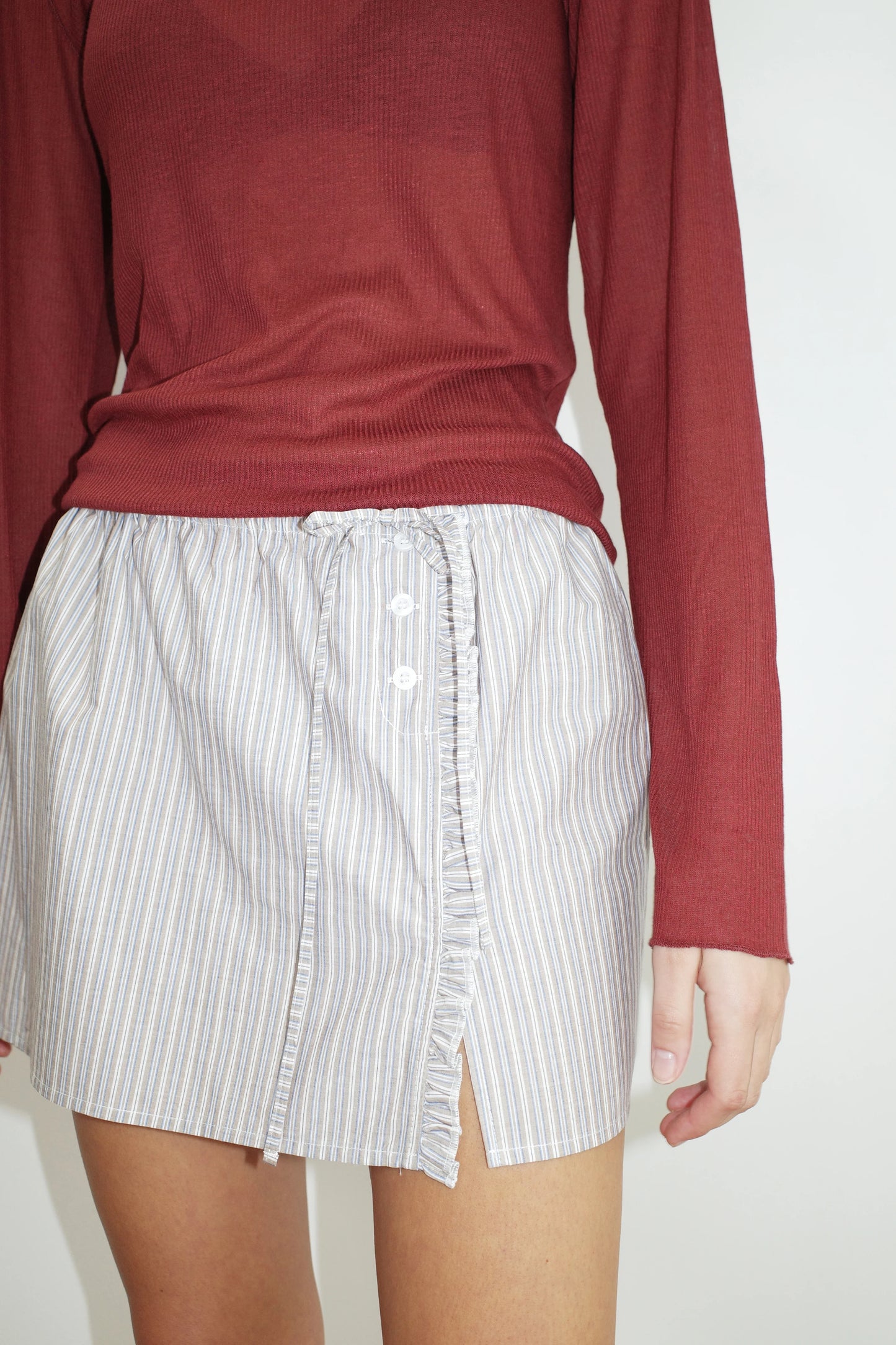 Ruffle Mini Skirt - Deiji Studios