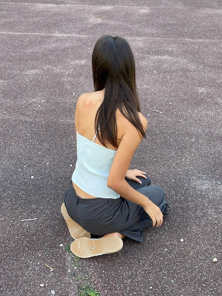 Fine Knot Top, Ice Blue - Deiji Studios