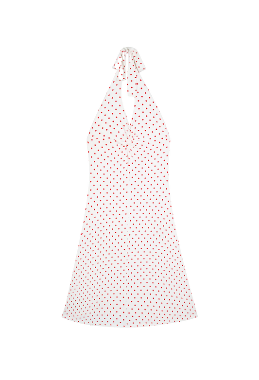 Red Polka Midi Dress, Fruity Booty