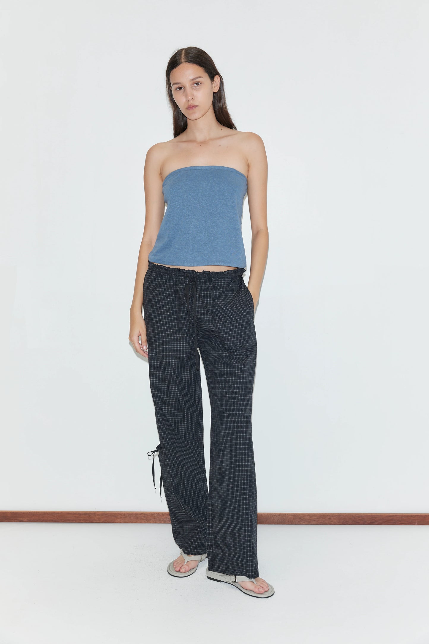 Grosgrain Pant, Mono Grid - Deiji Studios