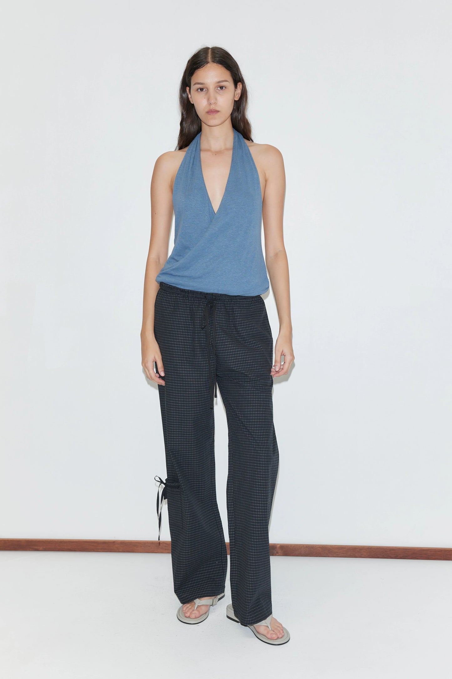 Grosgrain Pant, Mono Grid - Deiji Studios