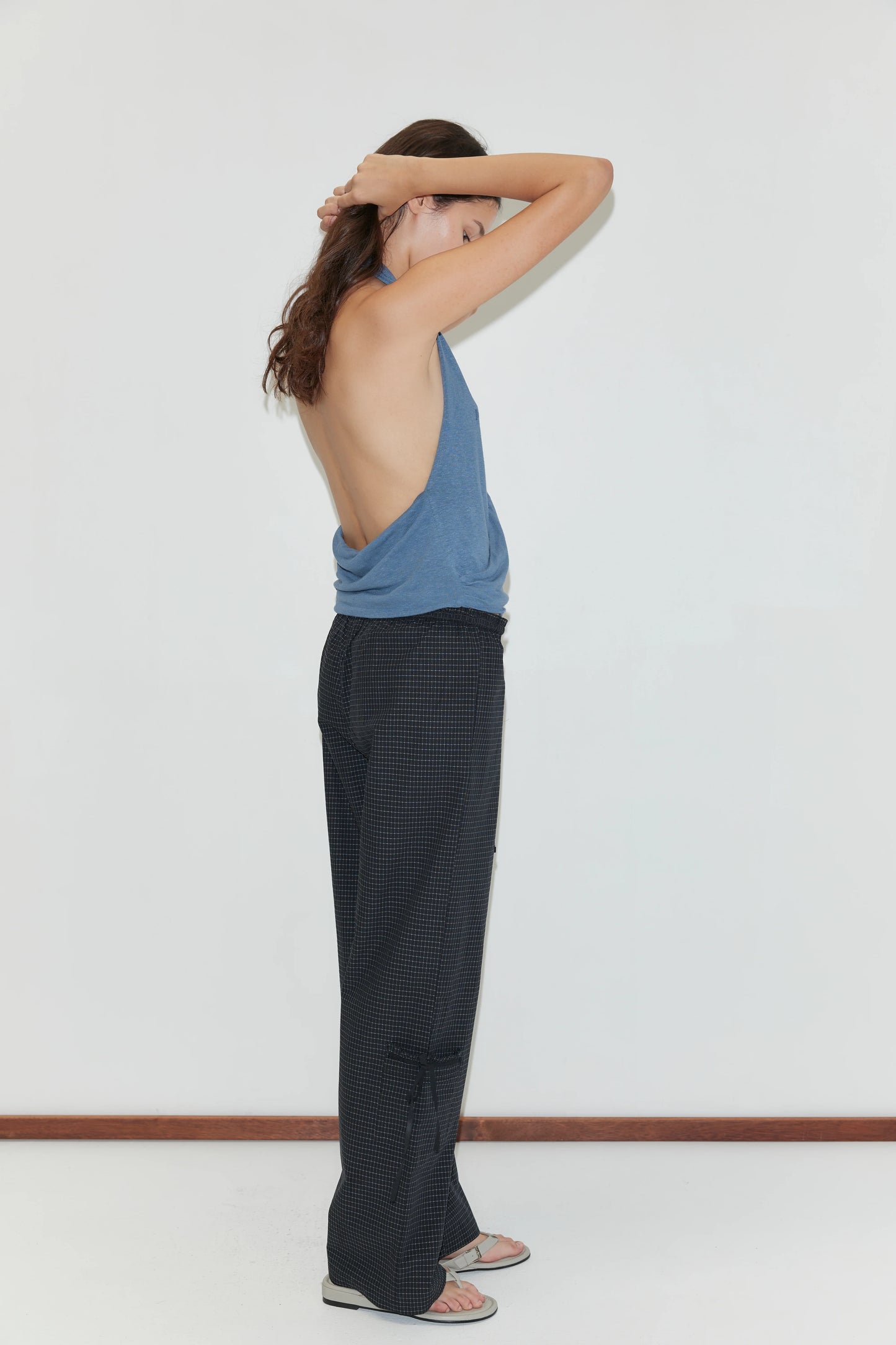 Grosgrain Pant, Mono Grid - Deiji Studios