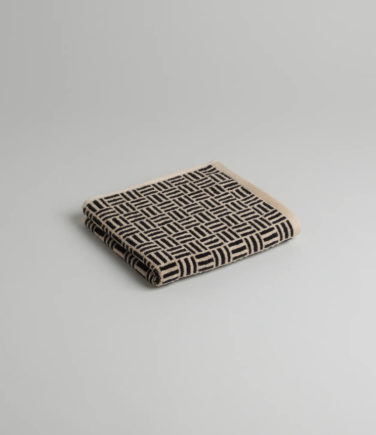 Sand & Noir, Torrens Hand Towel - Baina