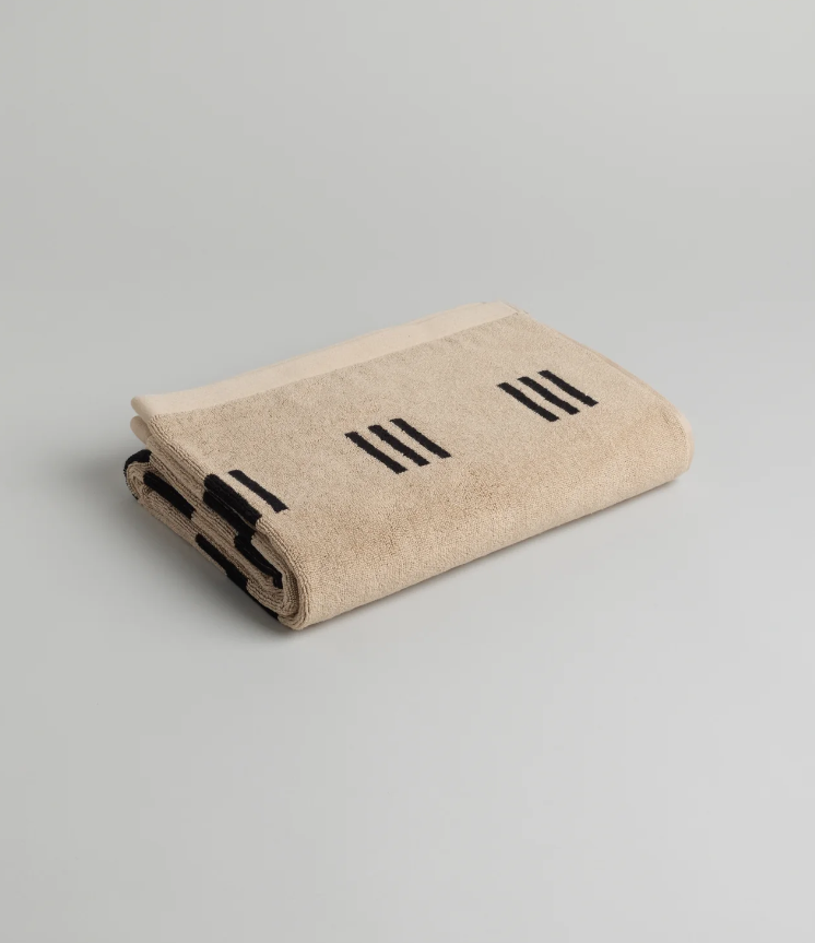 Sand & Noir, Claremont Bath Towel - Baina