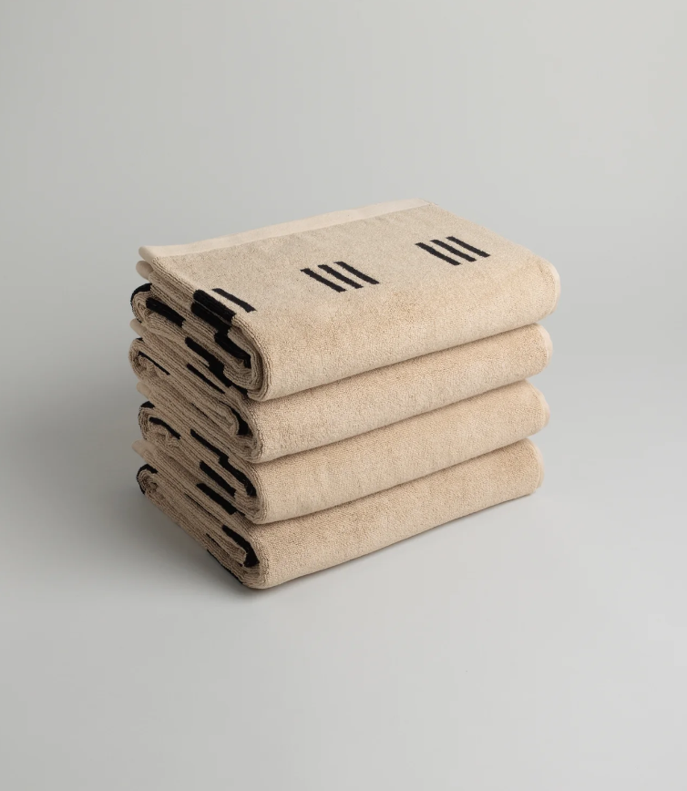 Sand & Noir, Claremont Bath Towel - Baina