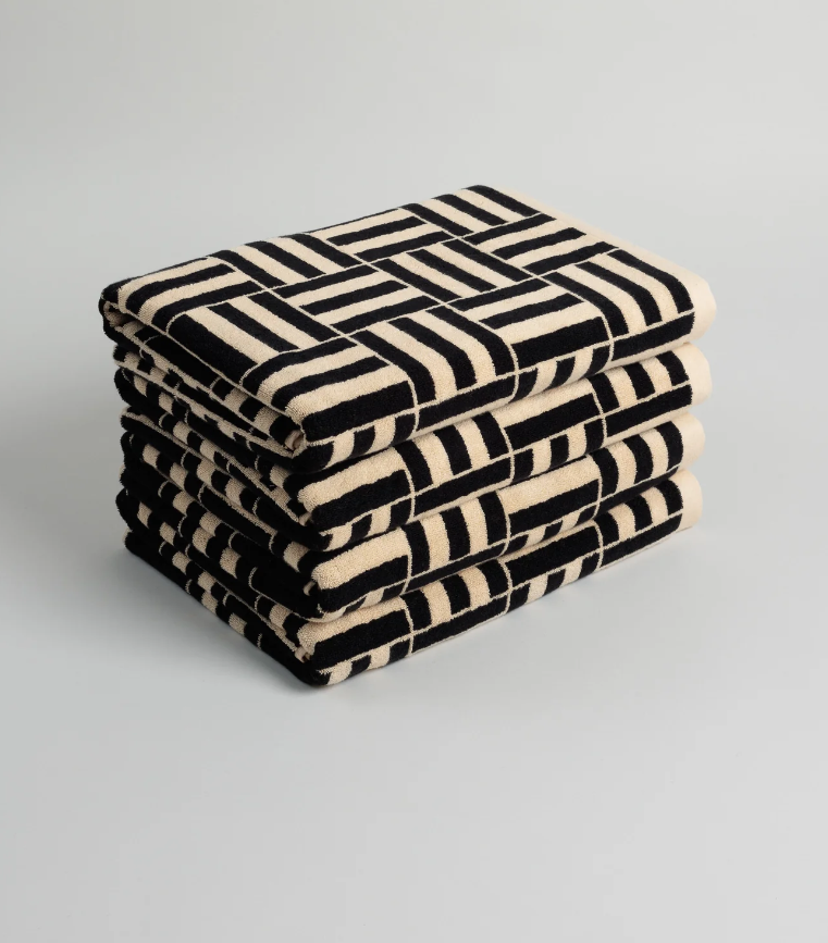 Sand & Noir, Willis Pool Towel - Baina