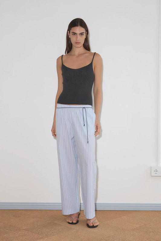 Ease Trouser, Mineral Stripe - Deiji Studios