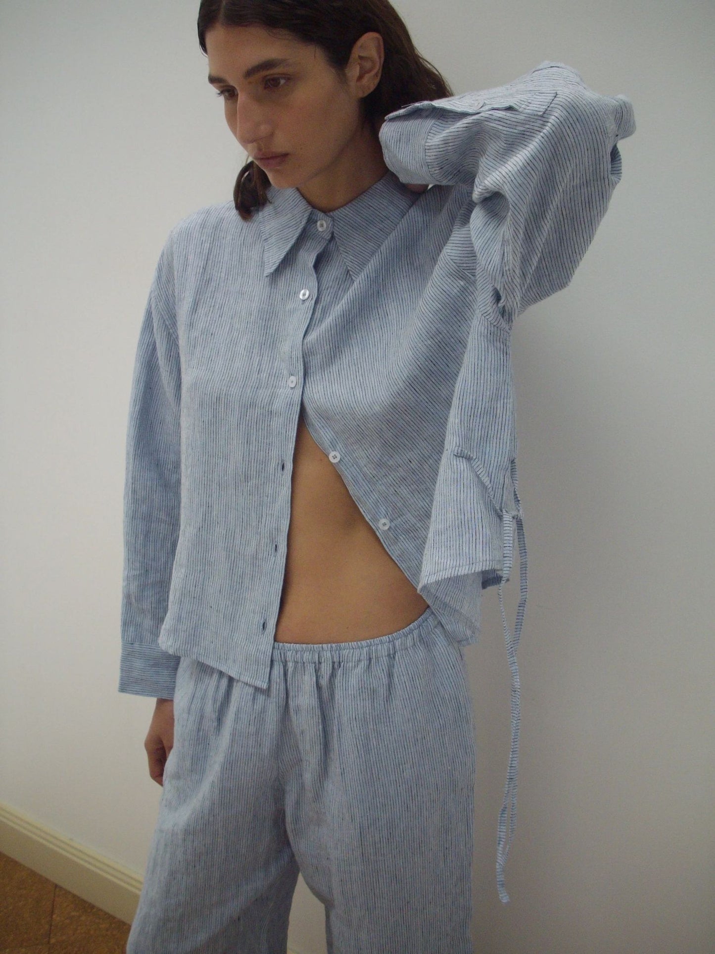 4 Tie Set, Blue Stripe - Deiji Studios