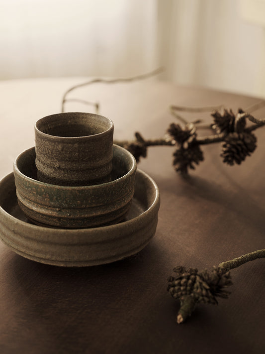 Large Serena Bowl, Green - Ferm Living